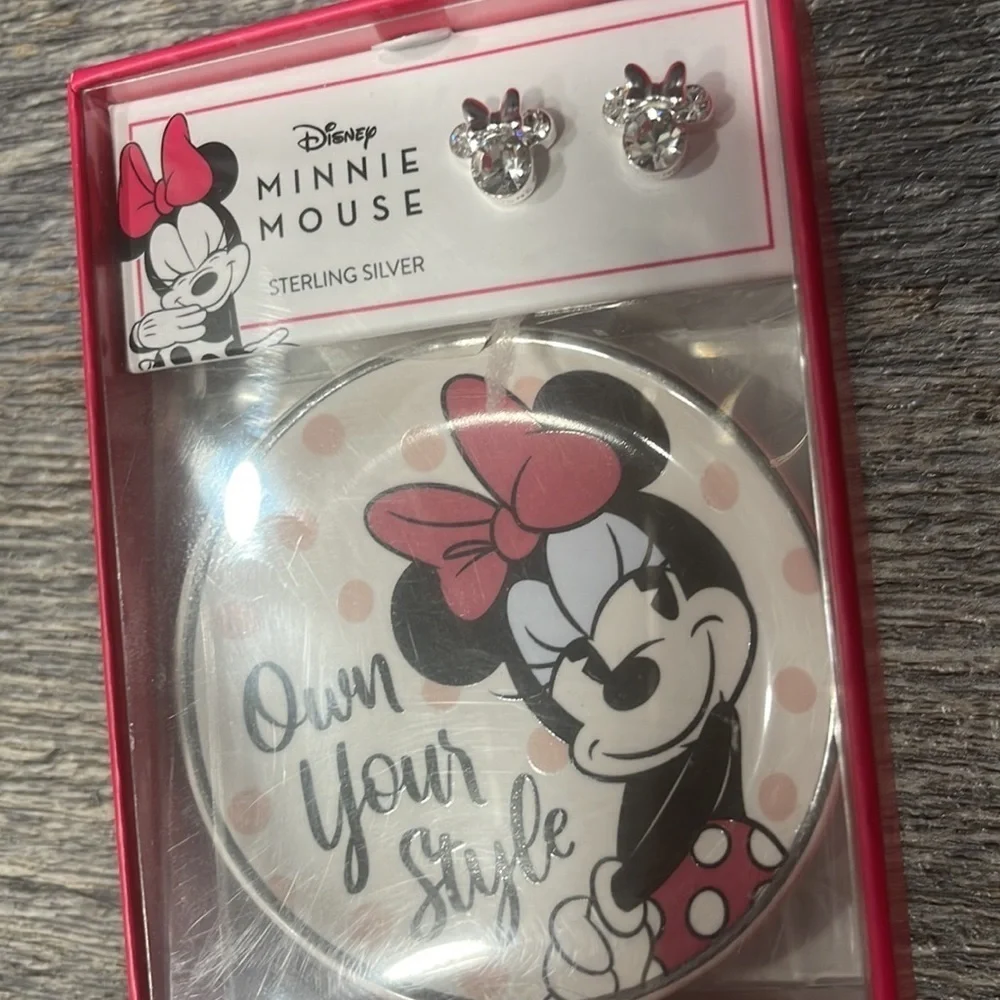 Disney Minnie Mouse sterling silver earrings